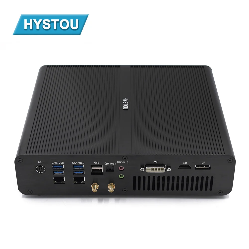 Kaufen HYSTOU Gamer Computer Intel Core I7-7920HQ 7820HQ GeForce GTX 1650 4G Windows 10 Pro Linux HD DP DVI Port Drei Display MINI PC