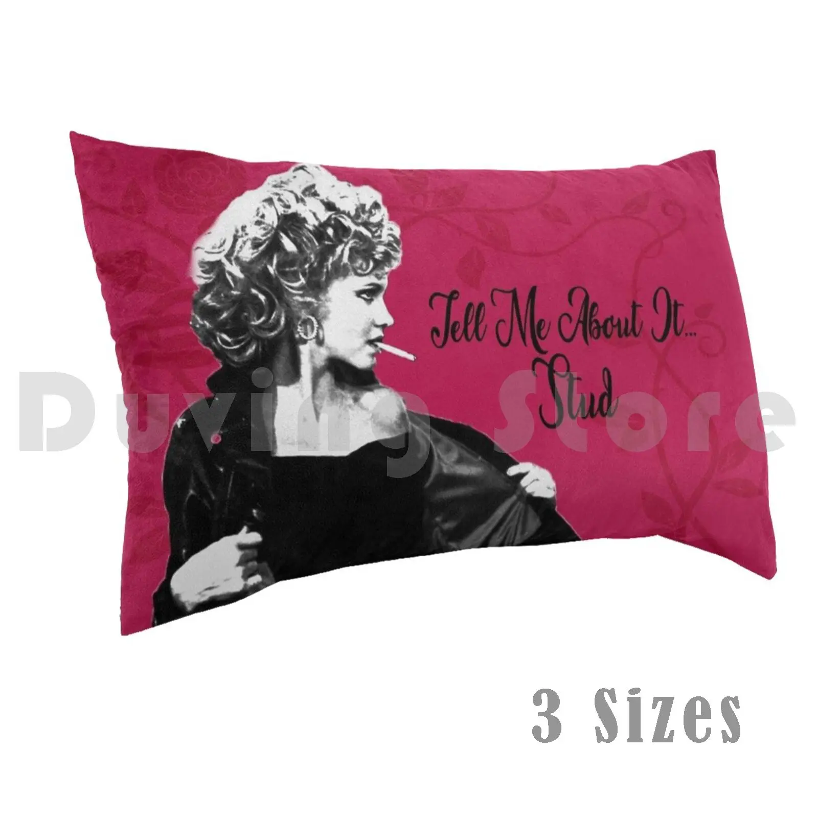 

Pillow Case Grease Sandy Tell Me About It Stud 3143 Grease Sandy Cigarette Smoking Retro Rydell