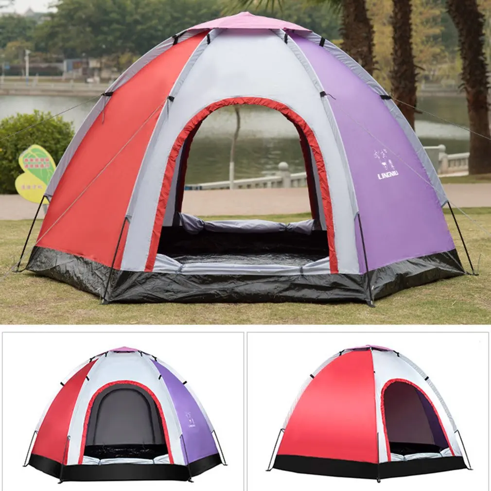 Семейная мгновенная палатка детская двухслойная водонепроницаемая для отдыха