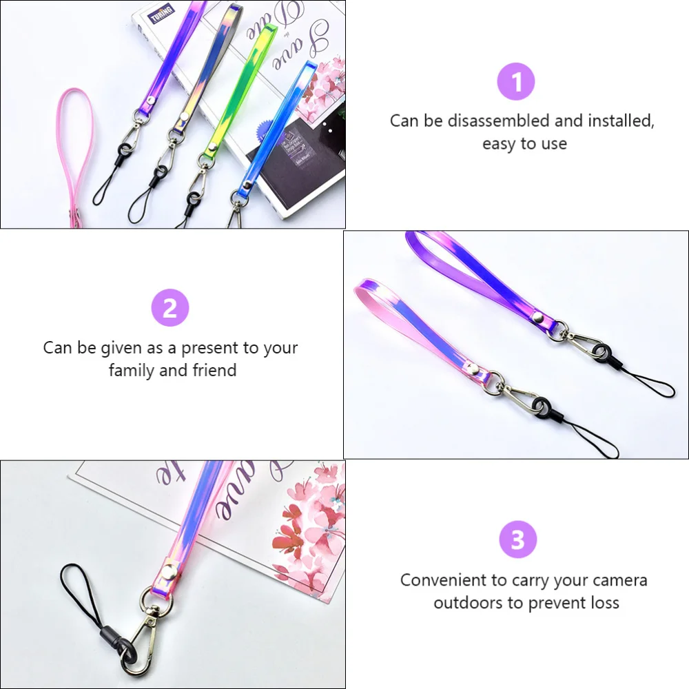 

10 Pieces Digital Camera Wrist Strap Anti-lost Lanyard For Keys Water Bottle