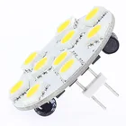 10 светодиодов, круглая плата SMD 5050, широкое напряжение 12 В постоянного тока, 12 В, 24 В постоянного тока, 24 В переменного тока, задний контакт, белый, теплый белый, 20 шт.лот