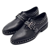 spring and autumn rivet oxford handmade genuine leather fashion punk shoes for men monk men shoes