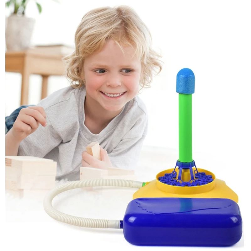 

Summer Children Bubble Machine Foot Pedal Press Rocket Bubble Toy Bubble Outdoor Toy Outdoor Sports Game Tool Kids Gift