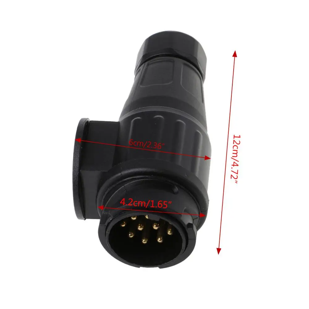 

1 pcs New Auto Car Trailer 13 Pin Plug Connector Socket Caravan Truck Waterproof Adapter