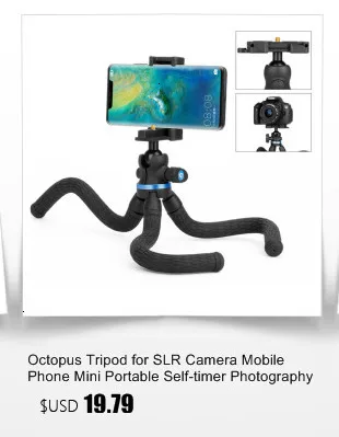11.4in гибкий мини-штатив-монопод с осьминогом Gorillapod с флаконом уровня для телефона SLR Gopro Цифровая видеокамера аксессуары