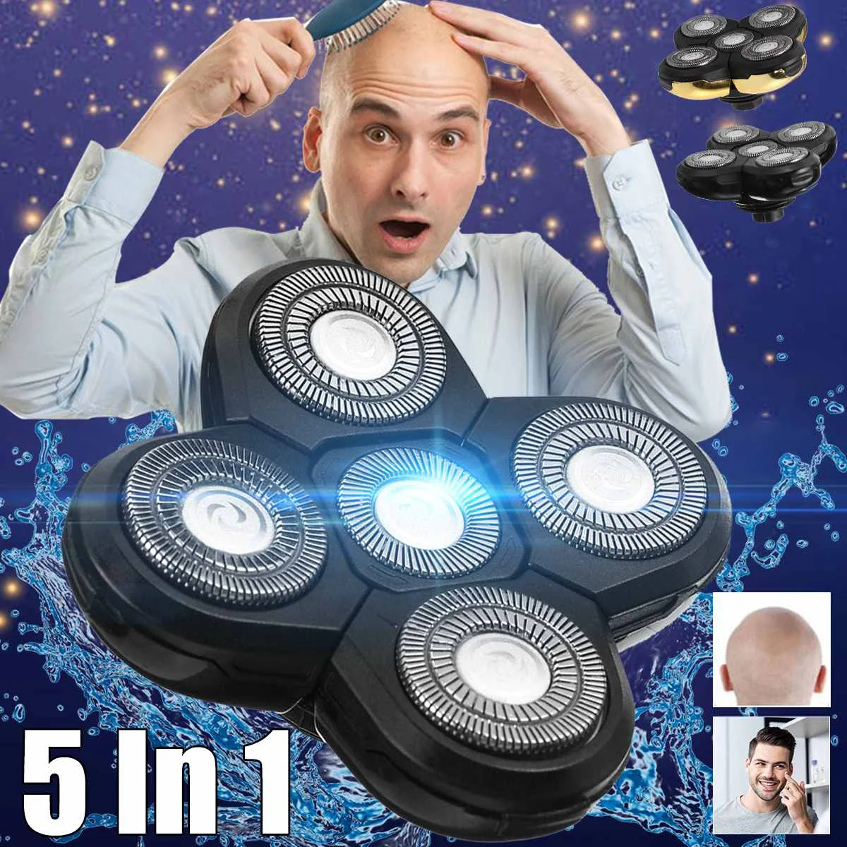 Мужская бритва с 5 лезвиями сменные головки для замены плавающие моющиеся