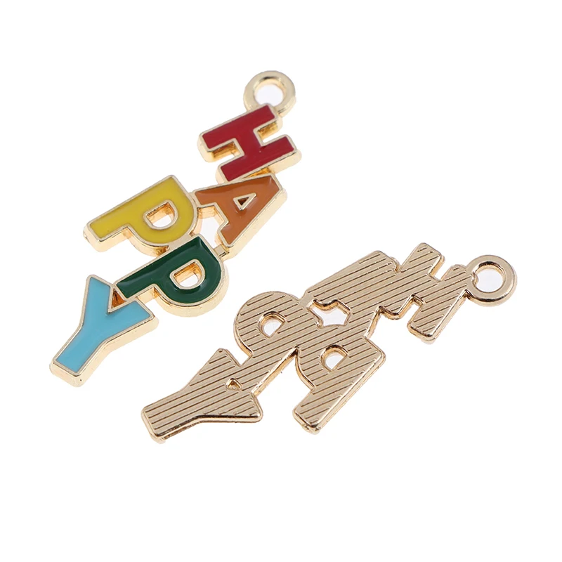 

Happy Charm Enamel Charm For Jewelry Making And Crafting Fashion Earring Charm Necklace Charm