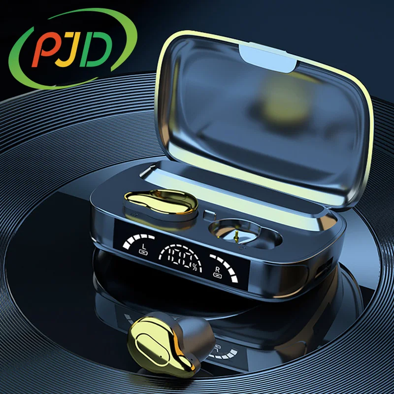 

Беспроводные наушники PJD, Bluetooth 5,1 гарнитура TWS с дисплеем мощности, миниатюрные сенсорные наушники, спортивные наушники-вкладыши с шумопода...