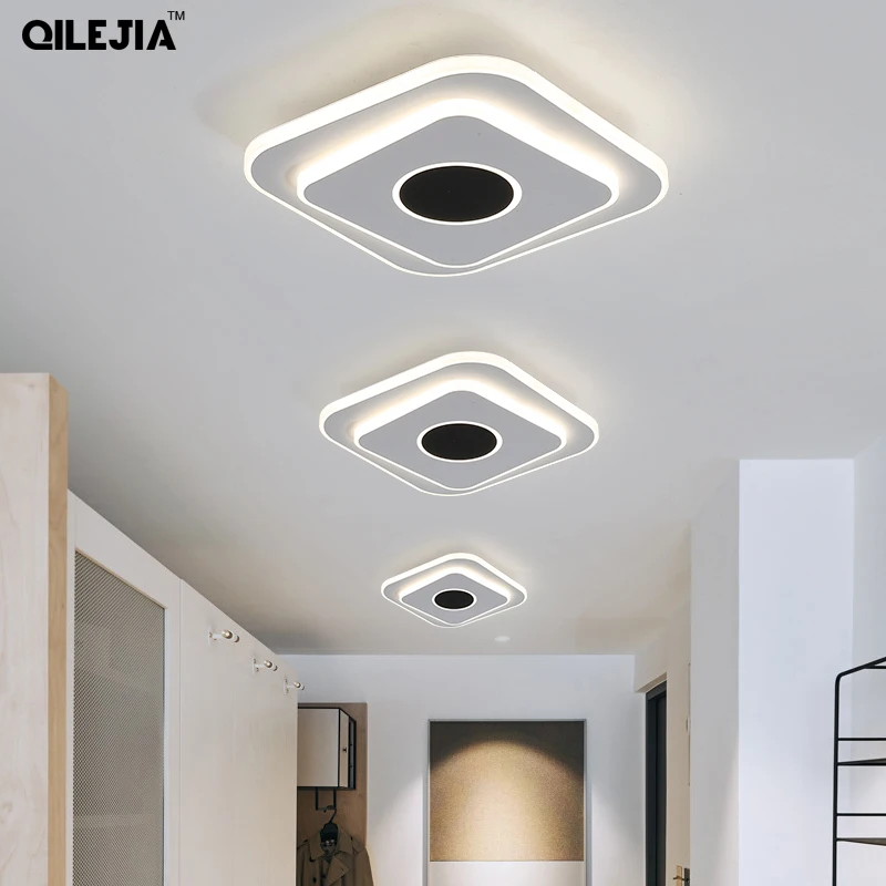 $22.77 Modern Led Ceiling Lamp Luster Black and White Led Aisle Ceiling Lamp for livingroom Lights Hallway Balcony Lights Fixtures