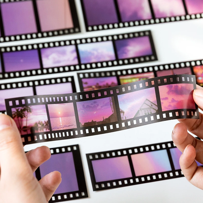 

15pcs/pack Retro movie Series Small Scrapbooking Decorative Stickers Aesthetic Paper Sticker Flakes Stationary Accessories