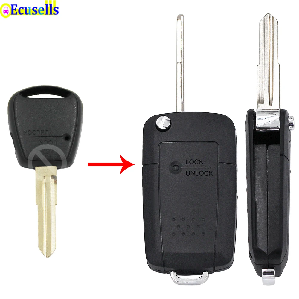 Складной брелок для ключей с 1 кнопкой чехол без ключа Hyundai Getz Accent Kia Rio Picanto Carens|for