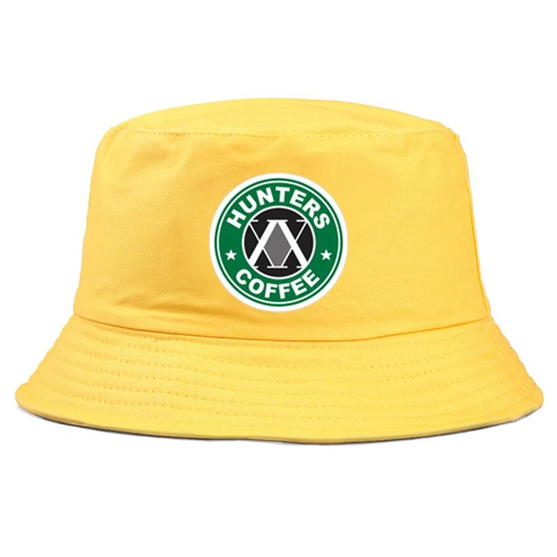 

HUNTERS COFFEE Fisherman Hat Duck Hat Print Outdoor Sun Hat Sport Baseball Cap Bucket Hats Summer Panama Men Women Caps