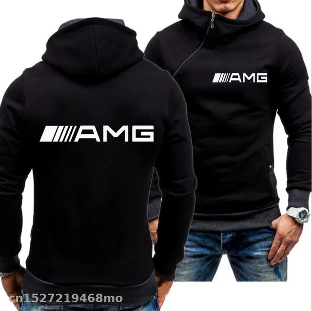 Новые мужские спортивные повседневные толстовки с капюшоном для AMG свитера