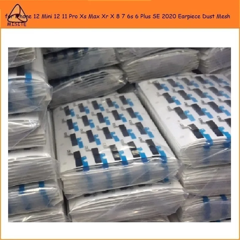 

50Pcs For iPhone 12 Mini 12 11 Pro Xs Max Xr X 8 7 6s 6 Plus se 2020 5se 5s 5 Inner Earpiece Anti Gasket AdhesiveDust Grill Mesh