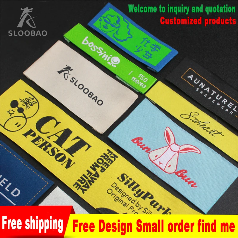 Высококачественная компьютерная вышивка|woven labels|clothing woven labelswoven clothing labels |