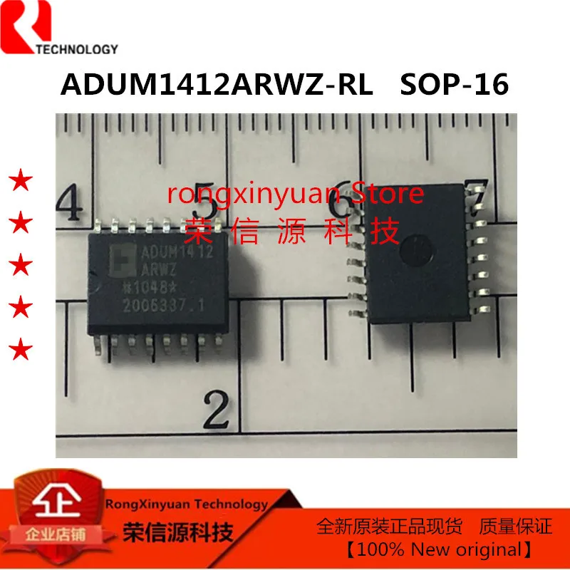 ADUM1412ARWZ-RL ADUM1412ARWZ ADUM1412 четырехканальные цифровые изоляторы 100% Новые оригинальные