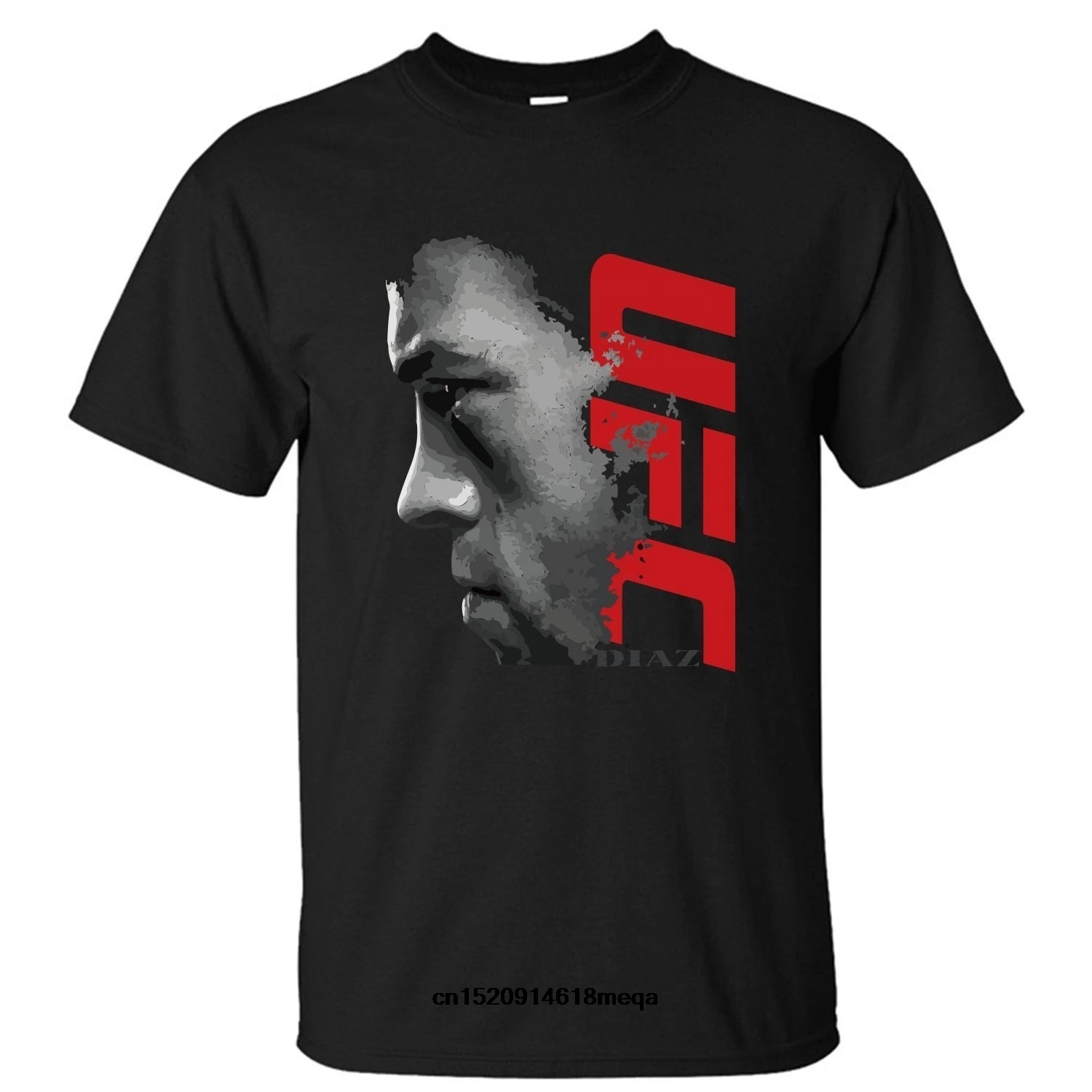 Забавные футболки мужские крутые Nate Diaz 196 постер с коротким рукавом