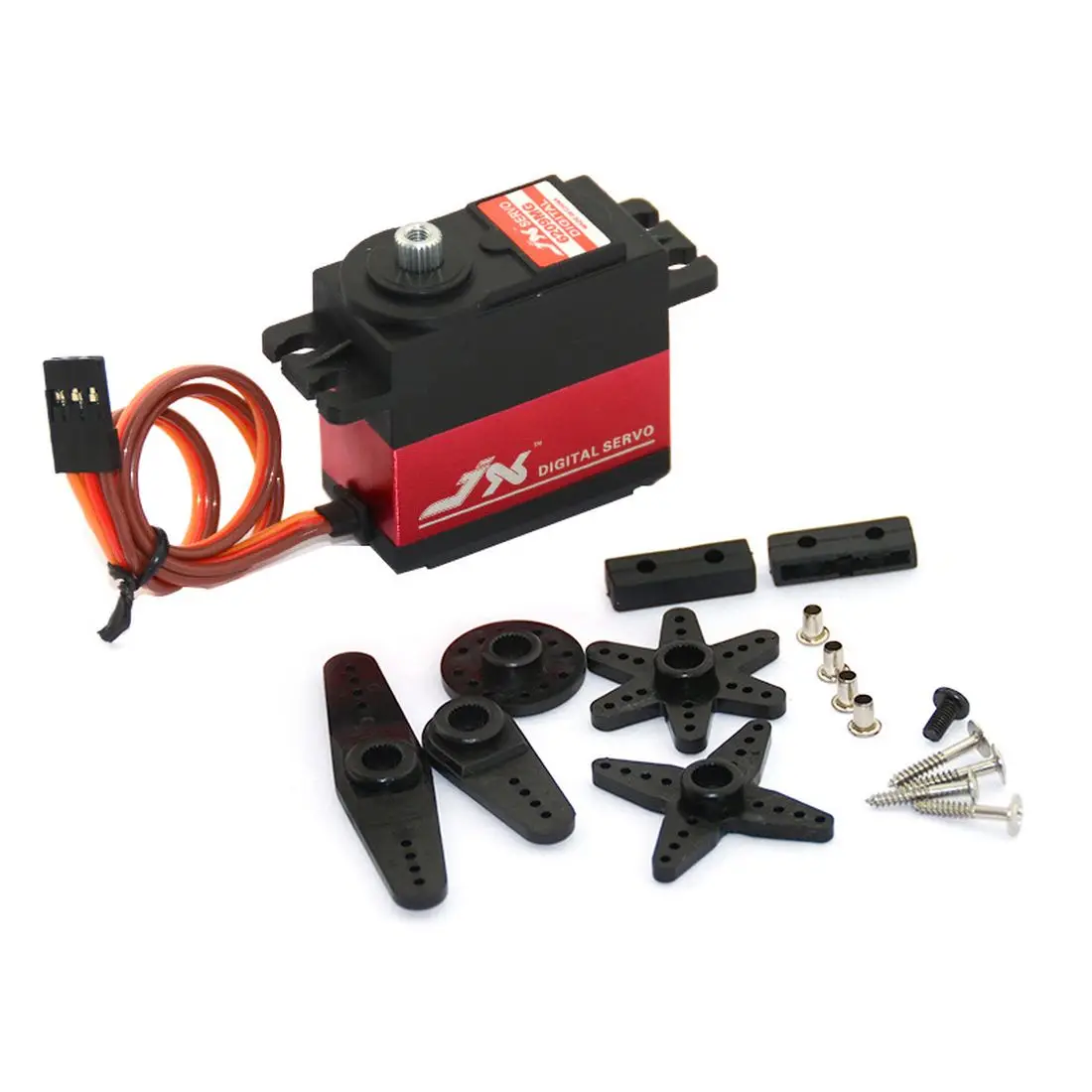 JX PDI-6209MG 4 8 V-6V 0.13sec/60 9 35 kg Цифровой Металлический сервопривод алюминиевый чехол для