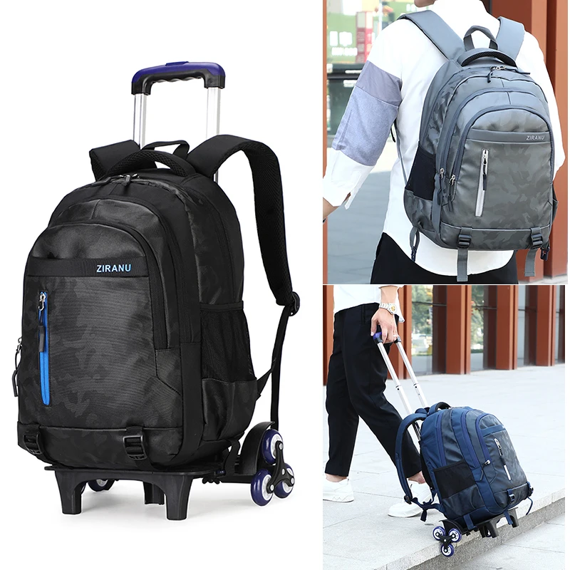 Школьный рюкзак на колесиках для мальчиков студентов 2019|Школьные ранцы| |