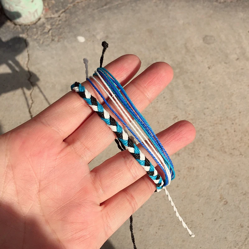 bracelets for women Pure Life Hippie boho beach surf femme pokemon handmade wave charms bracelet man men | Украшения и аксессуары