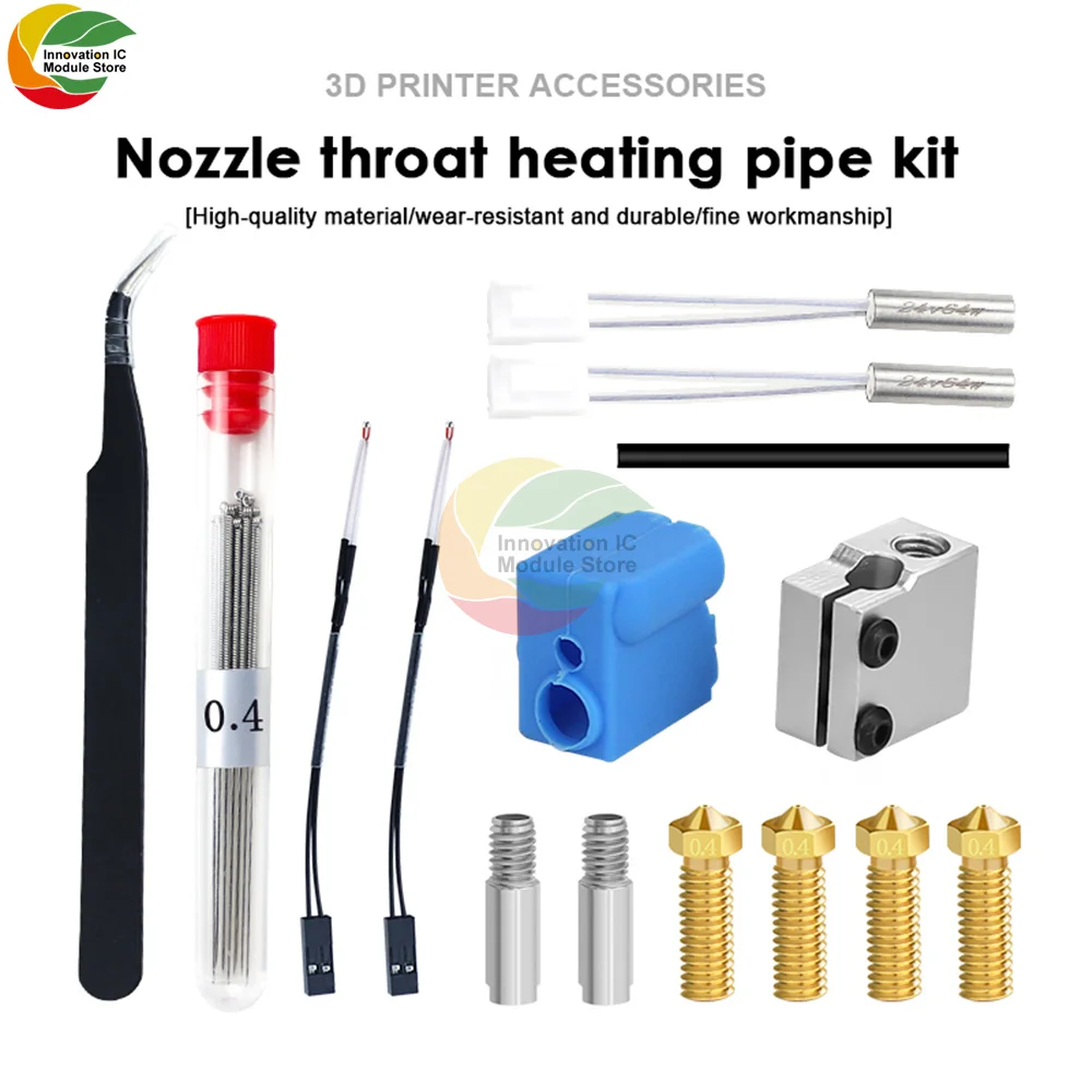 

10 in 1/15 in 1/19 in 1 3D Printer Accessories High Quality Heating Block Kit Nozzle Heating Block Kit 3D Printer Accessories