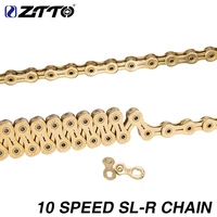 ztto 10s 10v golden bike chain 10 speed bicycle chains hollow sl r gold 20s 30v 20v 30s sr sh hg system for mtb road bike