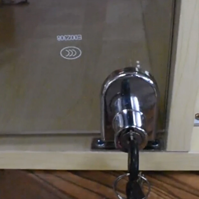 Стеклянный витринный шкаф/телефон из цинкового сплава одинарная дверь не