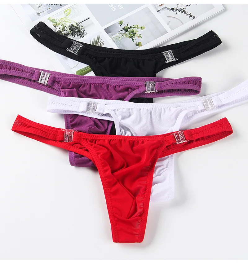 

Mens Sexy Briefs Mesh Transparent Thong Sissy Panties Sexy Lingerie Breathable Sheer See Through Erotic Gay Underwear Jockstrap