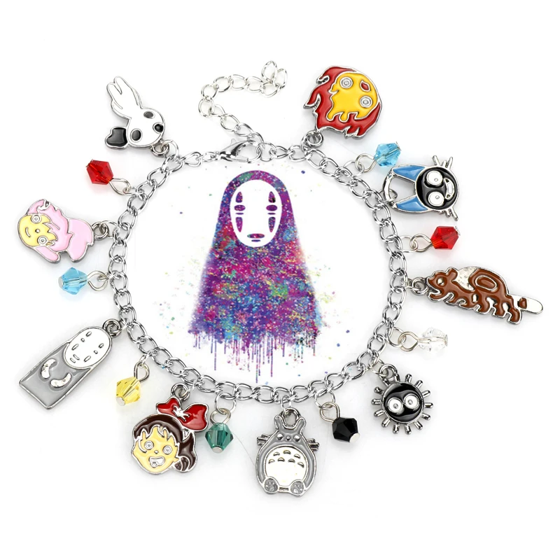 Мультяшный аниме серия Хаяо Миядзаки амулетный браслет для женщин замок в небе