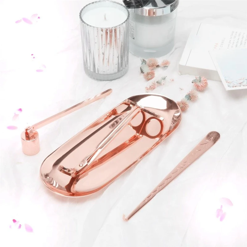 Набор аксессуаров для свечей триммер фитилей фитиль поднос хранения 4 упаковки