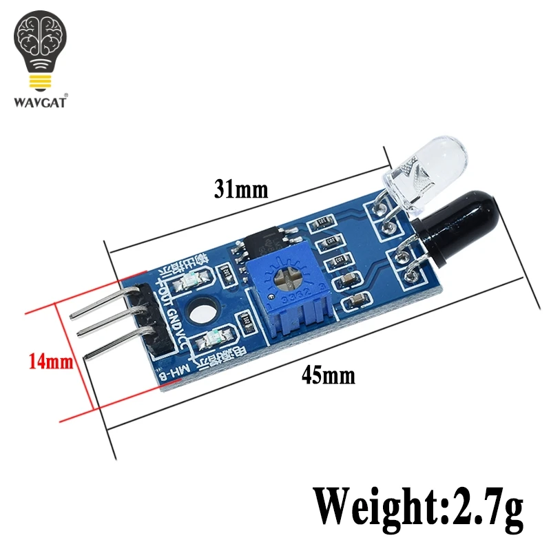 Умная электроника, новинка, для Arduino, сделай сам, умный автомобиль, робот, отражающий, фотоэлектрический, 3pin, ИК, инфракрасный датчик для предотвращения препятствий, модуль