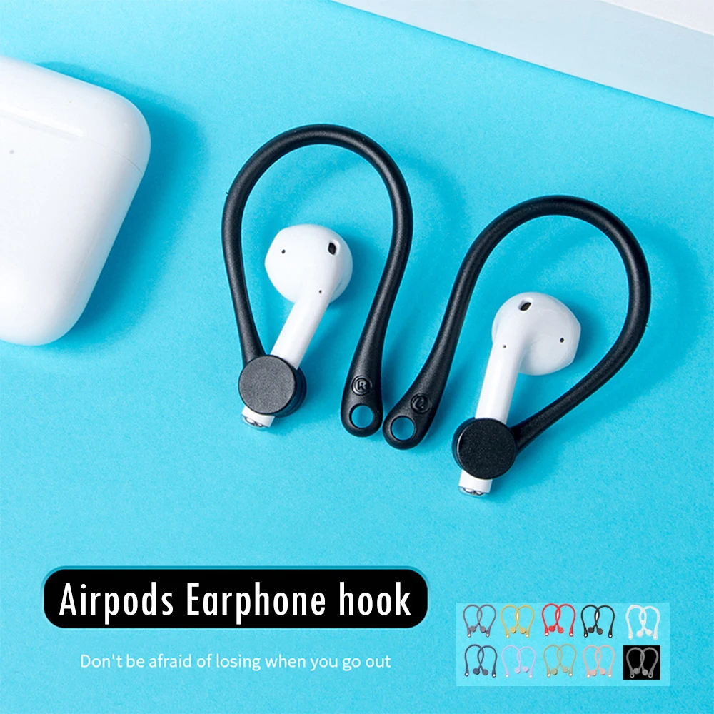 1 шт Красочный чехол силиконовый Беспроводной наушники защитный заушники