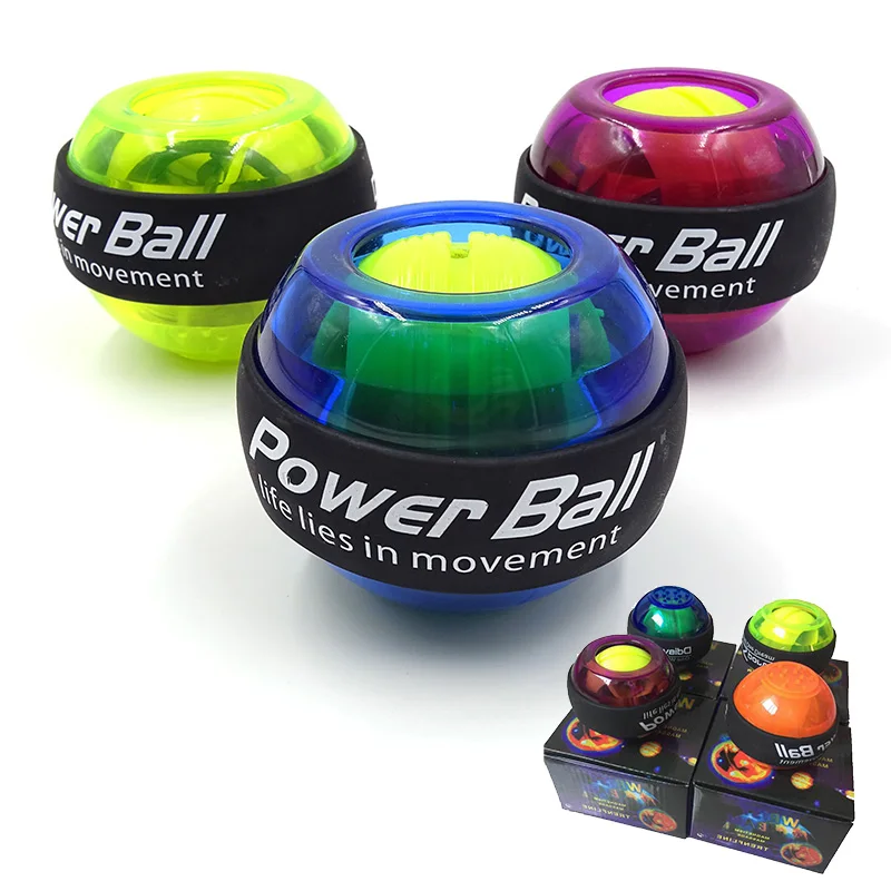 2020 LED Muscle Power Ball Wrist Trainer Relax Gyroscope PowerBall Gyro Arm Exerciser Strengthener Gym Fitness Equipments | Игрушки и