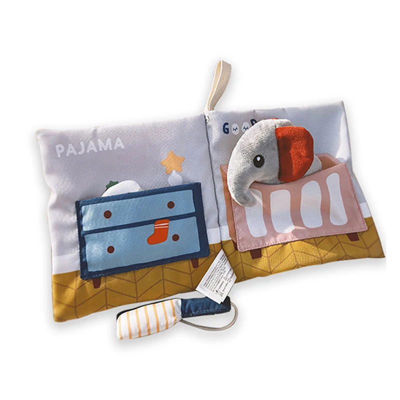 Книжка для новорожденных детей мягкая Бесшумная развивающая 3d книга начинающих