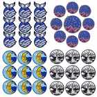 10 шт., нашивки с китами Prajna, нашивки с вышивкой в виде гор и волн, нашивки для одежды, наклейки с утюгом для одежды, полоски сделай сам, наклейки Ван Гога