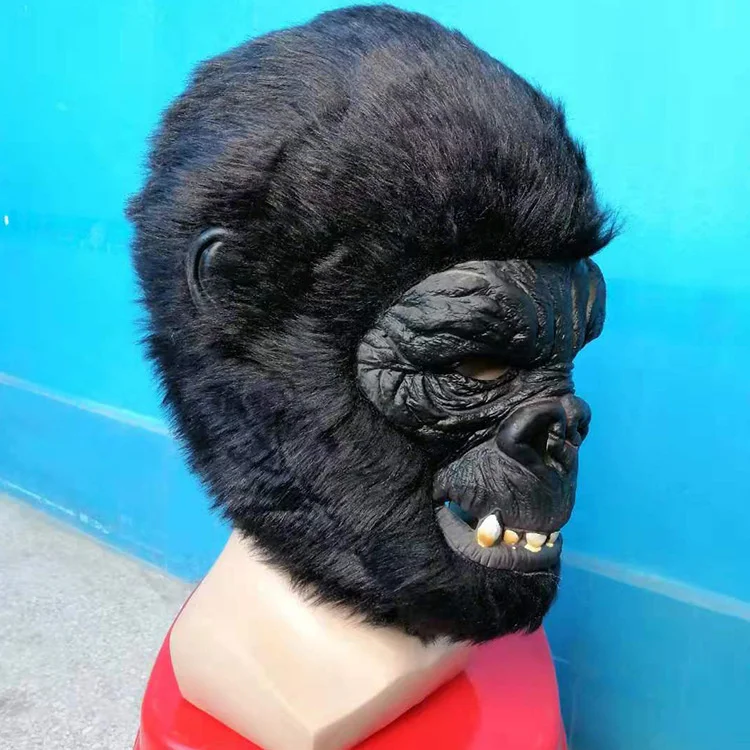 2021 Halloween Hot Sale Cosplay Gorilla Dress Up Headgear Go Out At Night Passers-by Funny Party Costume Props Horror |