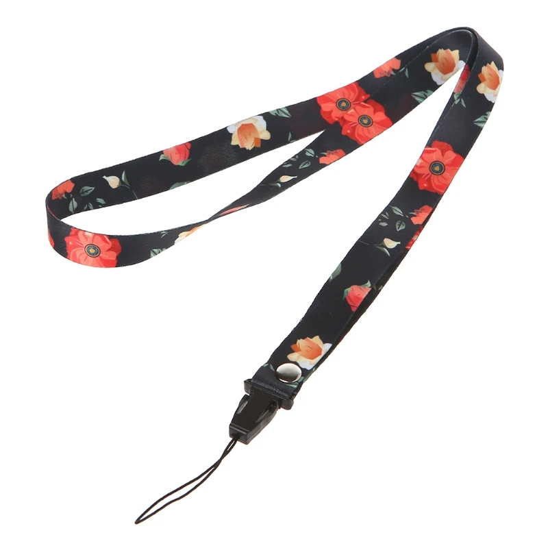 Маленькие ремешки на шею с изображением свежих листьев|Ремешки для телефонов| |