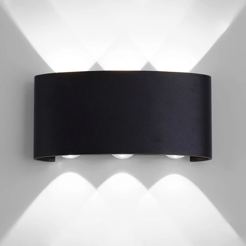 

Светодиодный светильник для крыльца, 2 Вт, 4 Вт, 6 Вт, 110 В, 220 В, вверх и вниз, современные настенные лампы в скандинавском стиле для помещений и ...
