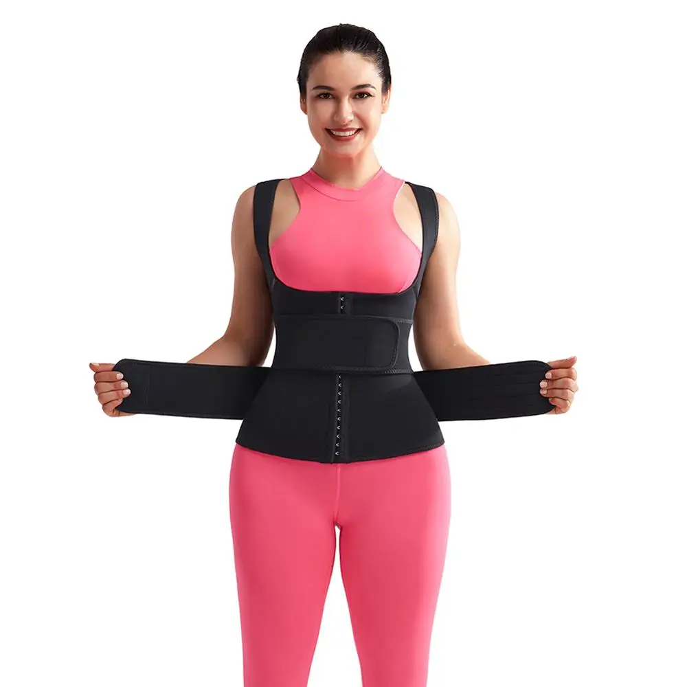 Женский жилет тренажер HEXIN пояс из неопрена Корректирующее белье регулируемый