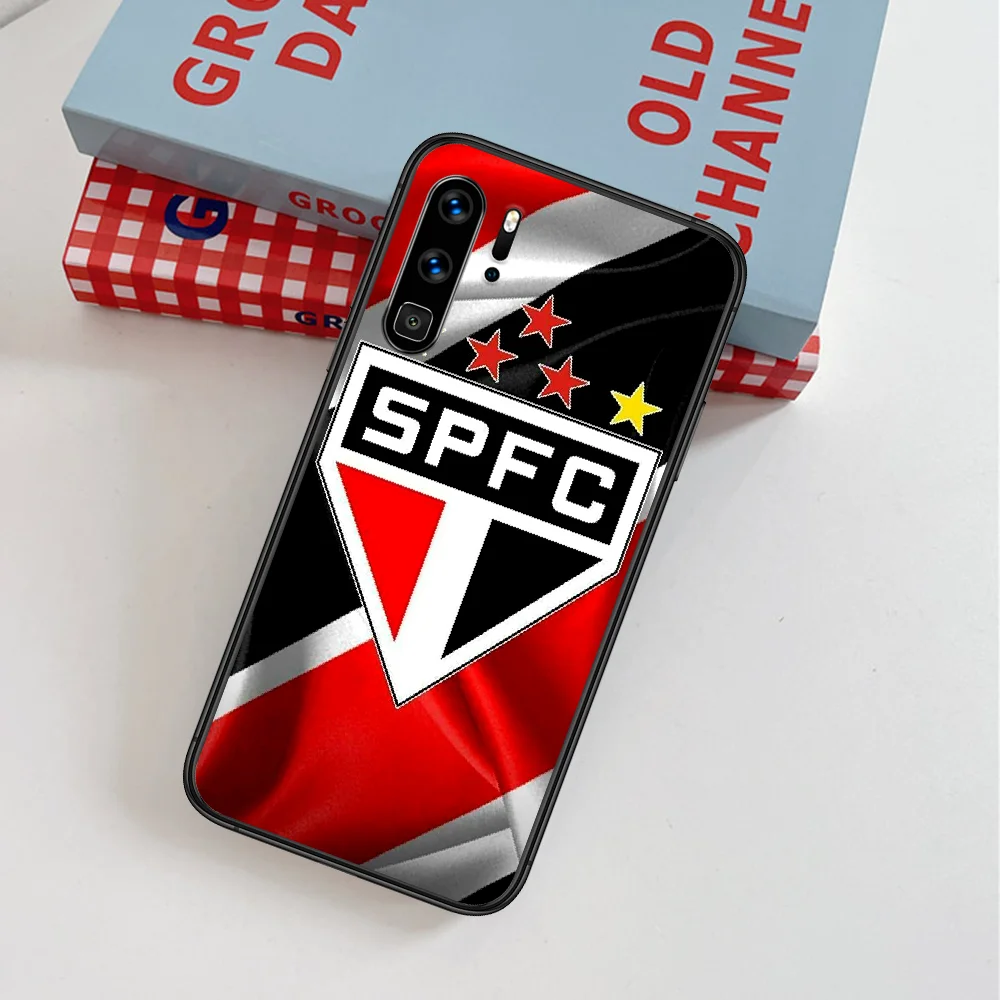 

Sao Paulo Futebol Clube Soccer Phone Case For Huawei P Mate Smart 10 20 30 40 Lite Z 2019 Pro black Cell Soft Cover Pretty