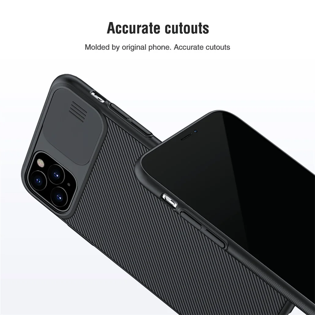 Для iPhone 11 11 Pro Max чехол NILLKIN CamShield чехол слайд-камера крышка защита конфиденциальности Классическая задняя крышка для iPhone11 Pro