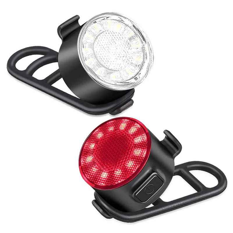 Передний и задний перезаряжаемый велосипедный светодиодный задний фонарь, 6 режимов