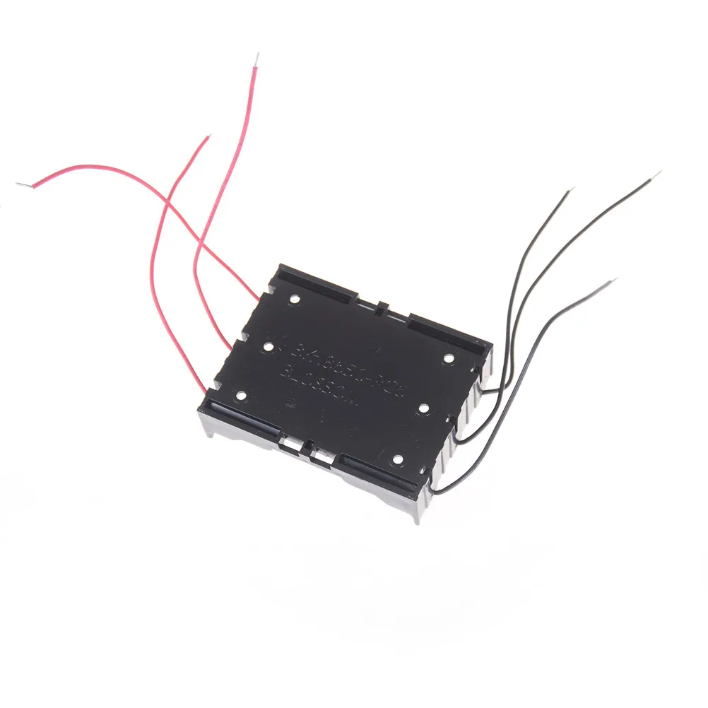 

1PCS Black Plastic Batterries Holder Storage Case DIY 18650 Battery Box For 3 x 3.7V 18650 battery battery With Wire Lead