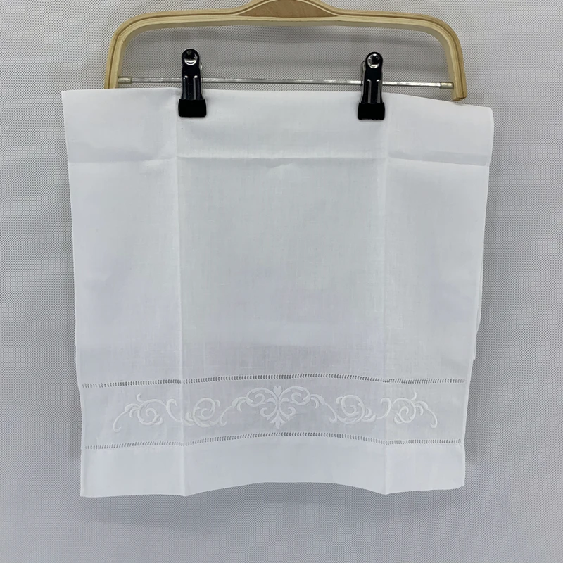 Носовой платок белое льняное чайное полотенце ткань для гостей ванной кухни с