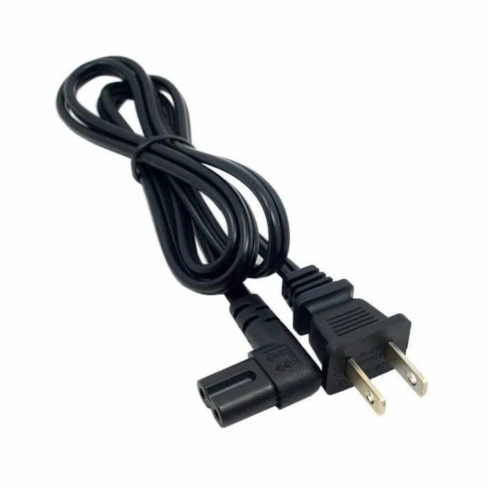 5 шт. США 2pin Мужской до 90 градусов прямоугольный IEC 320 IEC320 C7 кабель питания 1 м 100 см 3