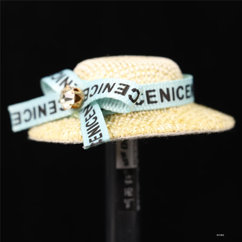 Модель женской соломенной шляпы с козырьком масштаб 1/6 для экшн-фигурок 12 дюймов