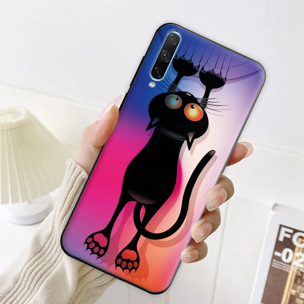 For Honor 30i Case Silicone Flower Soft Phone Huawei LRA-LX1 Honor30i TPU Bumper on Cover