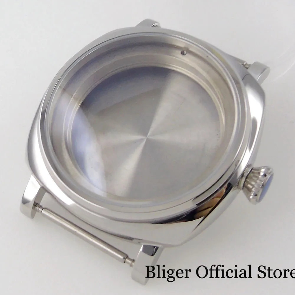 

BLIGER Polished Stainless Steel Square Automatic Watch Case 200M Waterproof fit NH35A NH36A