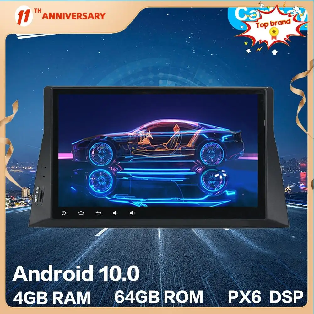 

Aotsr Android 10 4 + 64G Автомобильный Радио плеер GPS навигация автомобильный стерео видео мультимедийный плеер для Honda ACCORD 8 2008 + DSP Carplay