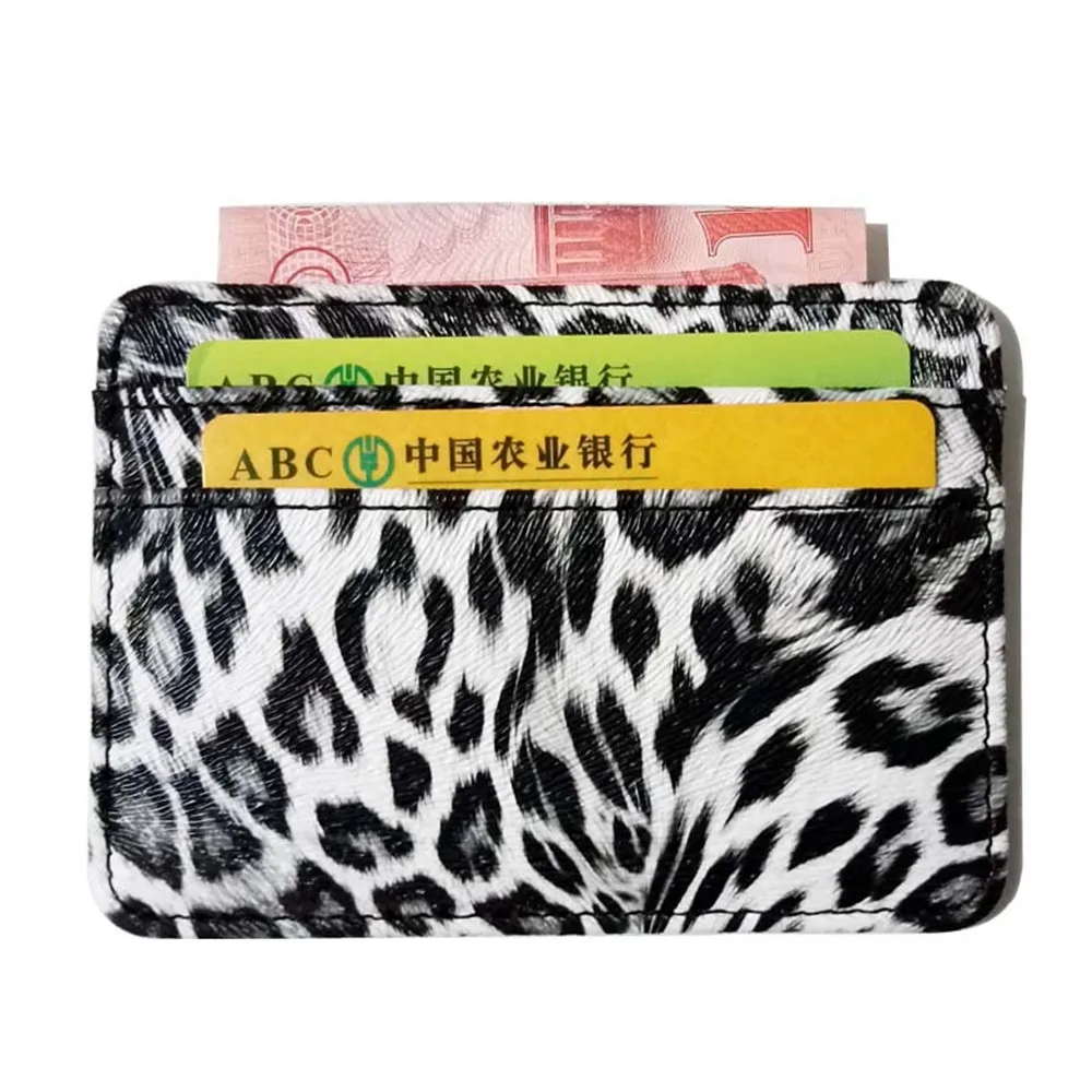 

Case Id Leather Wallet Business Pu Pattern Card Small Unisex Mini